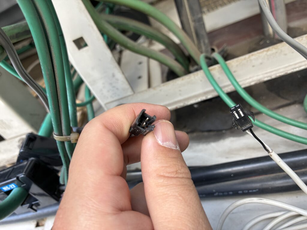 不具合のあるCT接続部